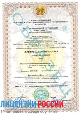 Образец сертификата соответствия Черноголовка Сертификат OHSAS 18001